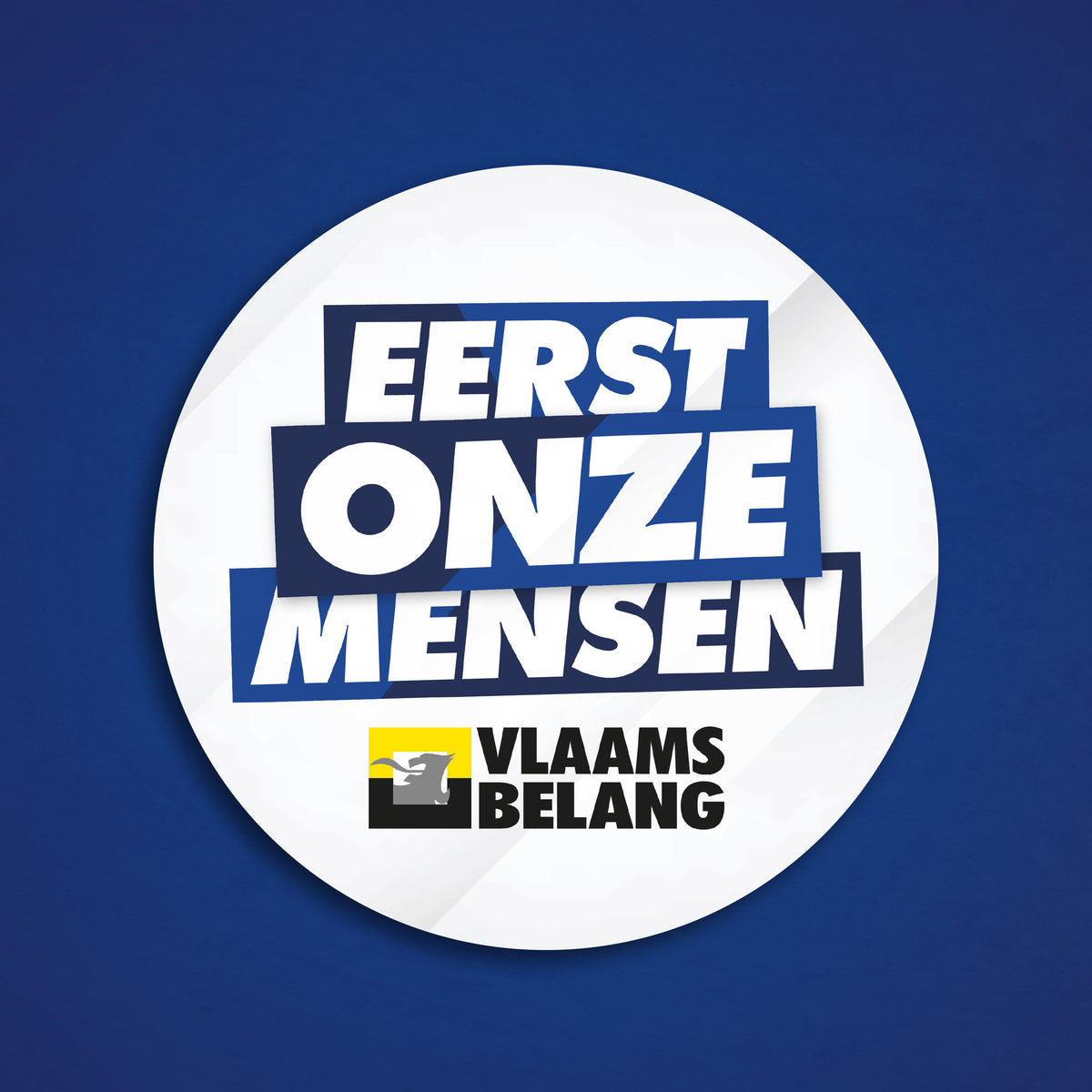 Zelfklever Eerst Onze Mensen