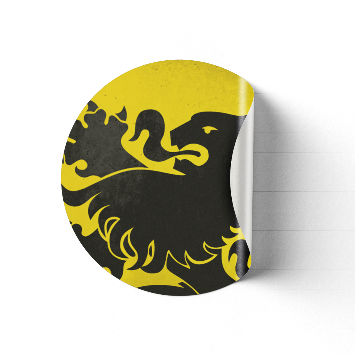 Zelfklever Vlaamse Leeuw (kop)