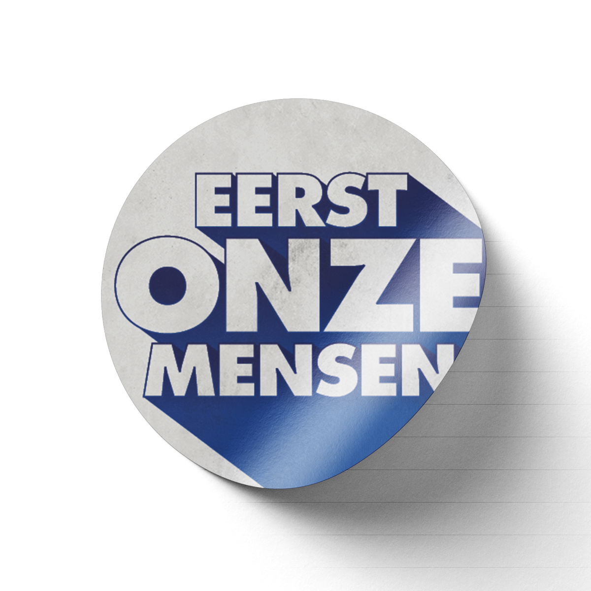Zelfklever Eerst Onze Mensen