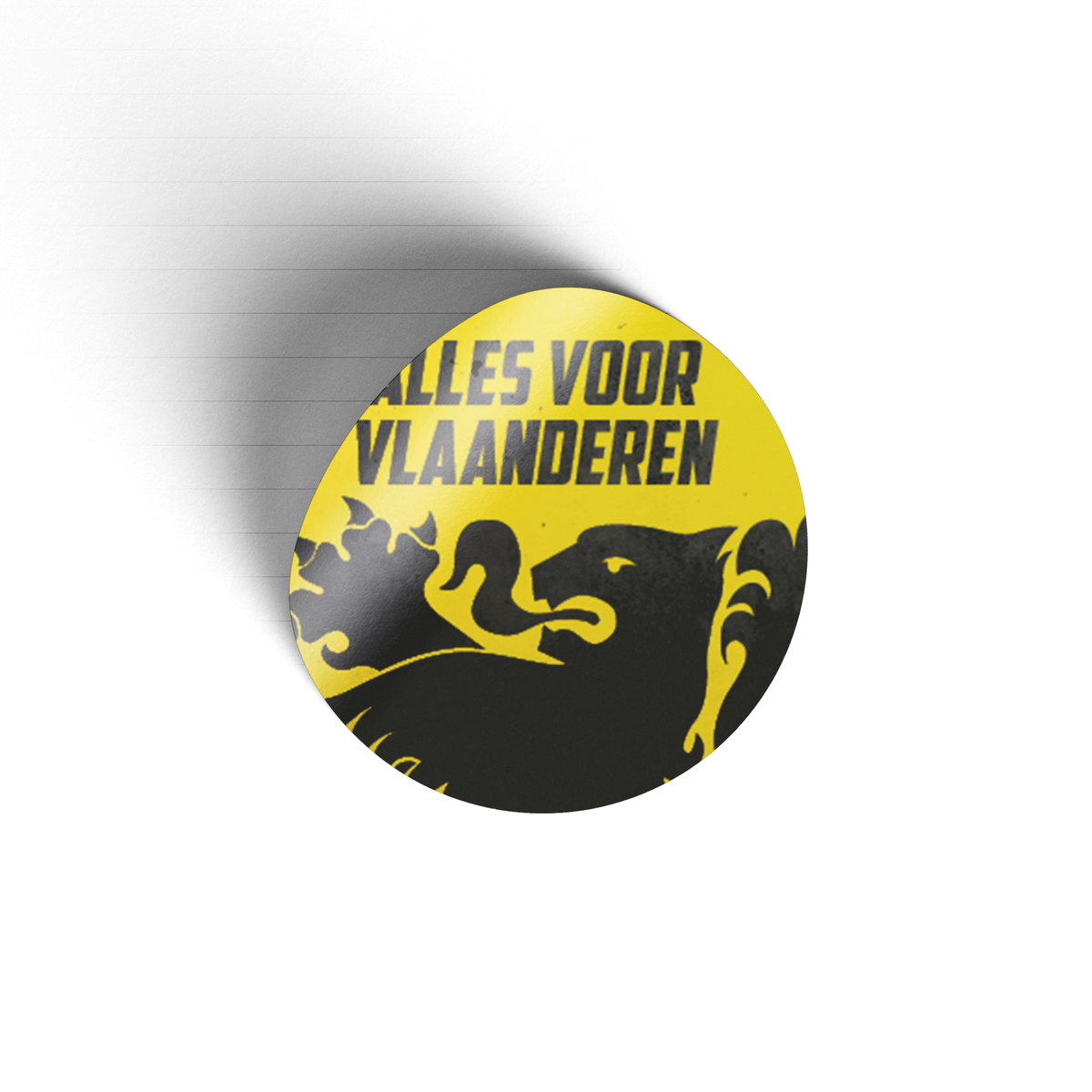 Zelfklever Alles Voor Vlaanderen (rond)