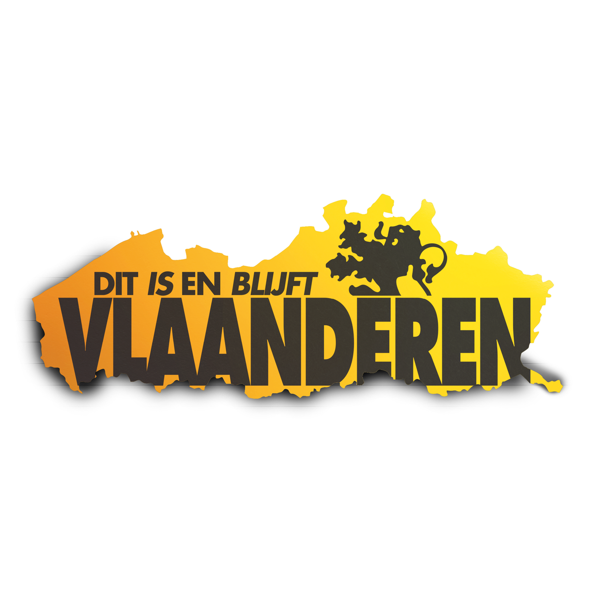 Zelfklever Dit Is En Blijft Vlaanderen