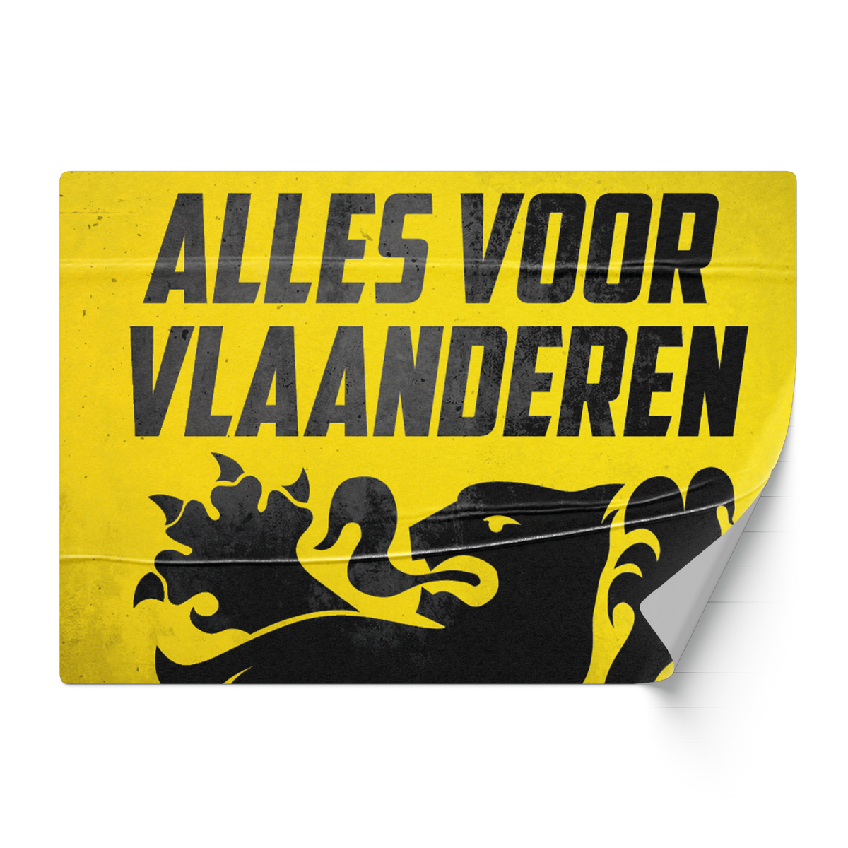 Zelfklever Alles Voor Vlaanderen (groot)