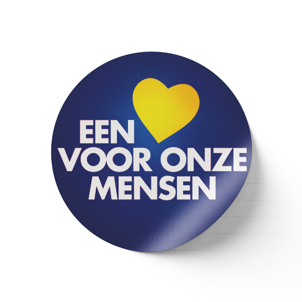 Zelfklever Een Hart Voor Onze Mensen