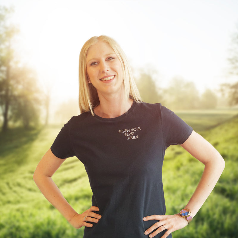 T-shirt Eigen Volk Eerst (gepersonaliseerd) VROUW