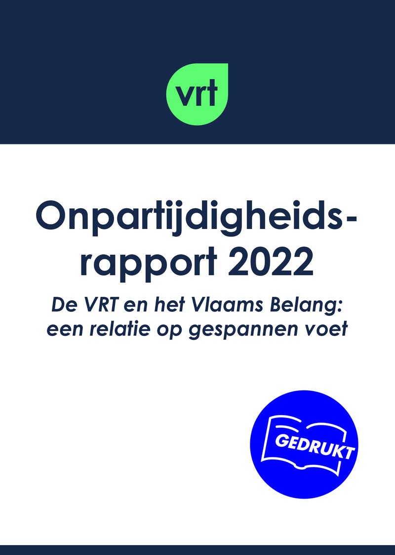 VRT Onpartijdigheidsrapport 2022 (gedrukte versie)