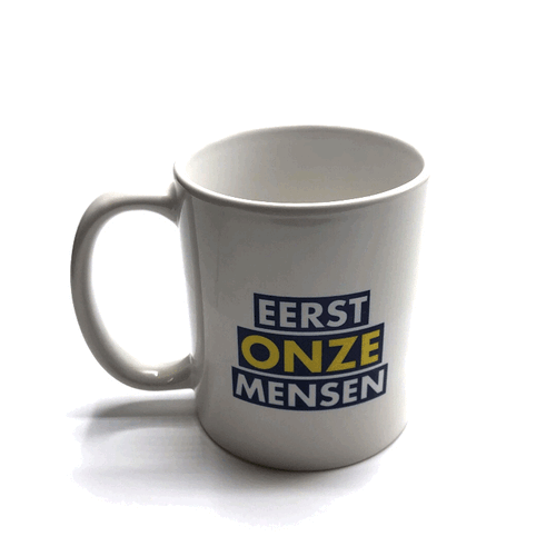 Koffiemok "Eerst Onze Mensen"